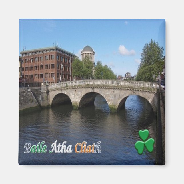 Aimant zIE008 DUBLIN, Irlande, Fridge (Devant)