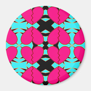 Aimant Zig-n-Zag Coeurs brisés