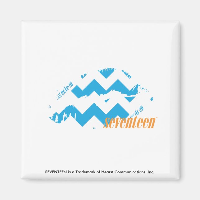 Aimant ZigZag Aqua (Devant)