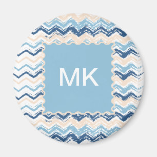 Aimant Zigzag de griffonnage de bord de la mer