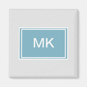 Aimant ZigZag gris simple