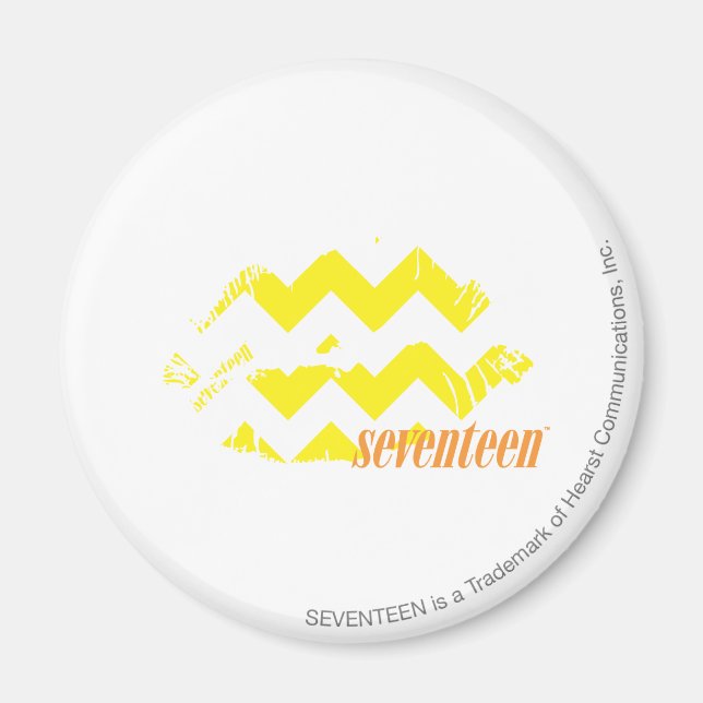 Aimant ZigZag jaune (Devant)
