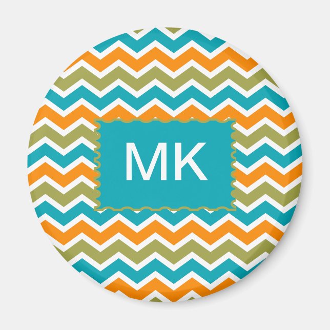 Aimant Zigzag, une tribu dynamique de Peacock (Devant)