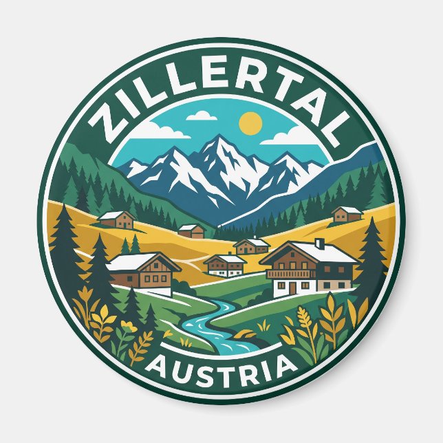 Aimant Zillertal Autriche (Devant)