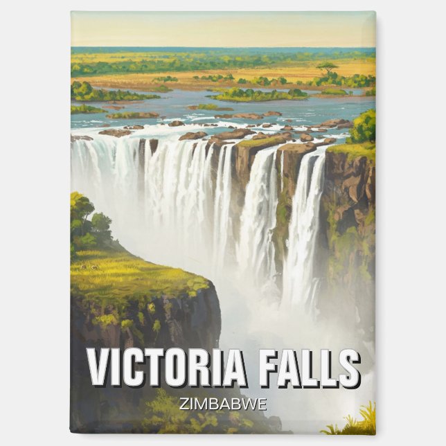 Aimant Zimbabwe Victoria Falls Travel (Recto)