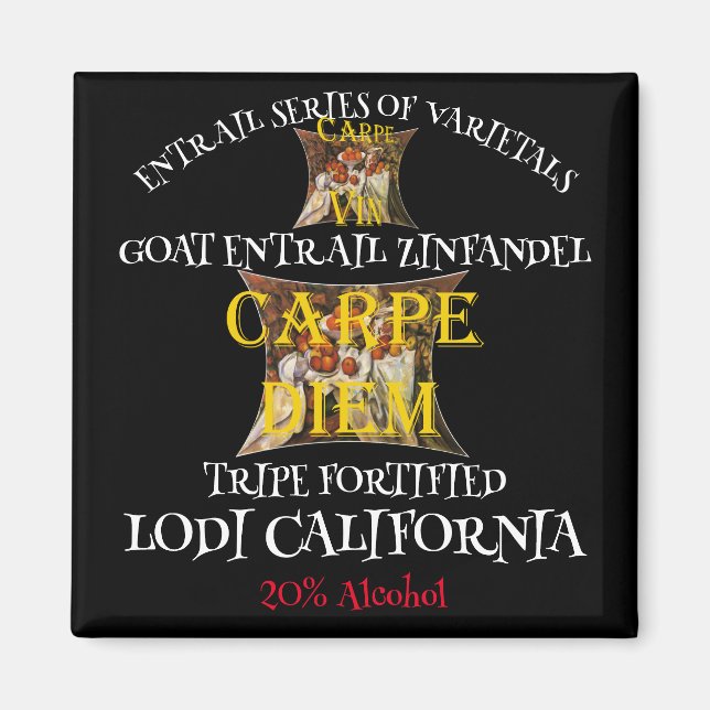 Aimant Zinfandel Tripes de chèvre de la Tripe Californie  (Devant)