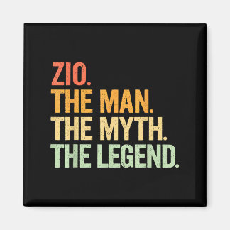 Aimant Zio Man Myth Legend Retro Artwork