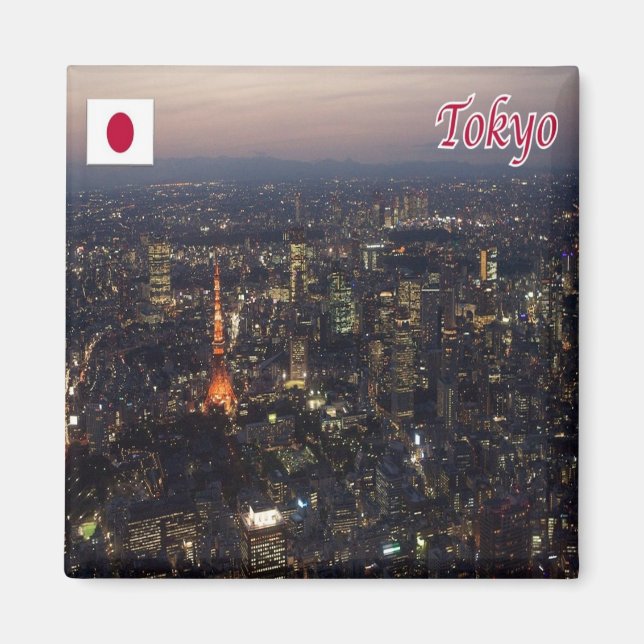 Aimant zJP008 TOKYO, Japon, Asie, Frigo (Devant)