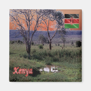 Aimant zKE003 KENYA, Panorama, Afrique, Réfrigérateur