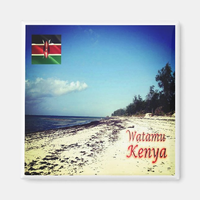 Aimant zKE025 KENYA, Watamu Beach, Afrique, Frigo (Devant)