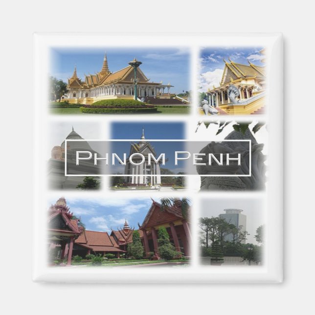 Aimant zKH004 PHNOM PENH, Cambodge, Asie, Frigo (Devant)