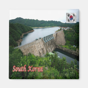 Aimant zKR011 DAECHEONG DAM, Corée du Sud, Asie, Fridge