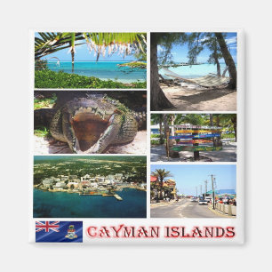 Aimant zKY002 ÎLES CAYMAN, Mosaïque, Amérique, Frigo