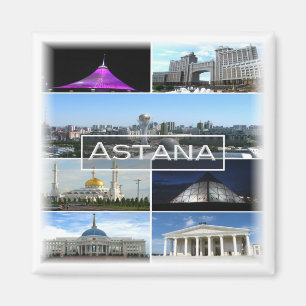 Aimant zKZ004 ASTANA mosaïque, Kazakhstan, Asie, réfrigér