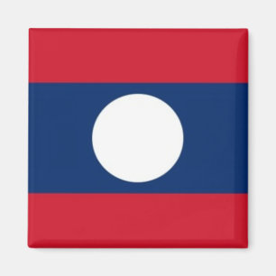 Aimant zLA001 DRAPEAU LAOS, réfrigérateur