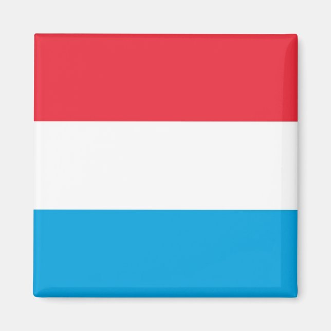 Aimant zLU001 Luxembourg DRAPEAU, RÉfrigérateur (Devant)