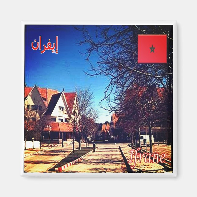 Aimant zMA010 IFRANE, Maroc, Afrique, Fridge (Devant)