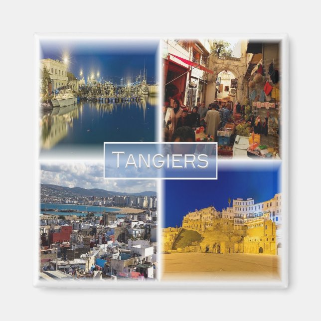 Aimant zMA012 TANGER, Mosaïque, Maroc, Afrique, Réfrigéra (Devant)