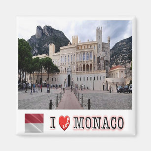 Aimant zMC013 PALAIS DE MONACO, I Love, Fridge