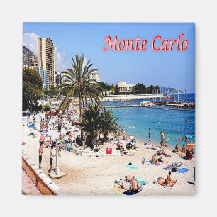 Aimant zMC017 MONTE CARLO, PLAGE, Monaco, Frigo