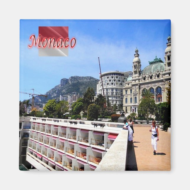 Aimant zMC026 MONACO, Europe, Fridge (Devant)