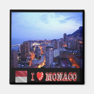 Aimant zMC031 MONACO "I Love", Frigo