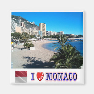 Aimant zMC044 LARVOTTO "I Love", Monaco, Frigo