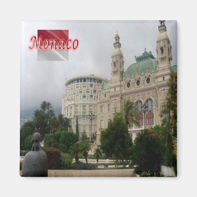 Aimant zMC049 HÔTEL HERMITAGE ET LE CASINO OPÉRA Monaco (Devant)