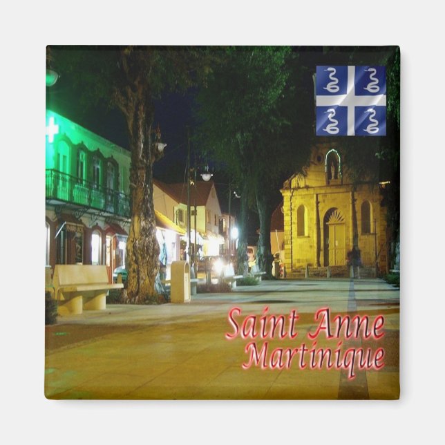 Aimant zMQ006 SAINT ANNE, Martinique, Amérique, Frigo (Devant)