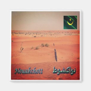 Aimant zMR010 NOUAKCHOTT, Panorama, Mauritanie, Réfrigéra