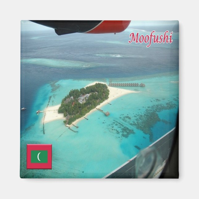 Aimant zMV010 MOOFUSHI, Maldives, Asie, réfrigérateur (Devant)
