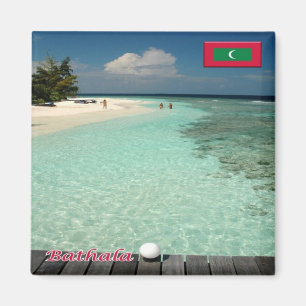 Aimant zMV017 BATHALA, Maldives, Asie, Frigo
