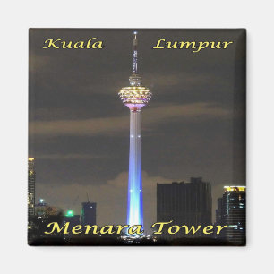 Aimant zMY007 MENARA TOWER Kuala Lumpur, Malaisie, Asie,