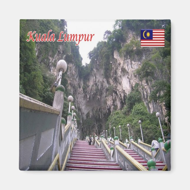 Aimant zMY013 BATU CAVES Kuala Lumpur, Malaisie, Frigo (Devant)