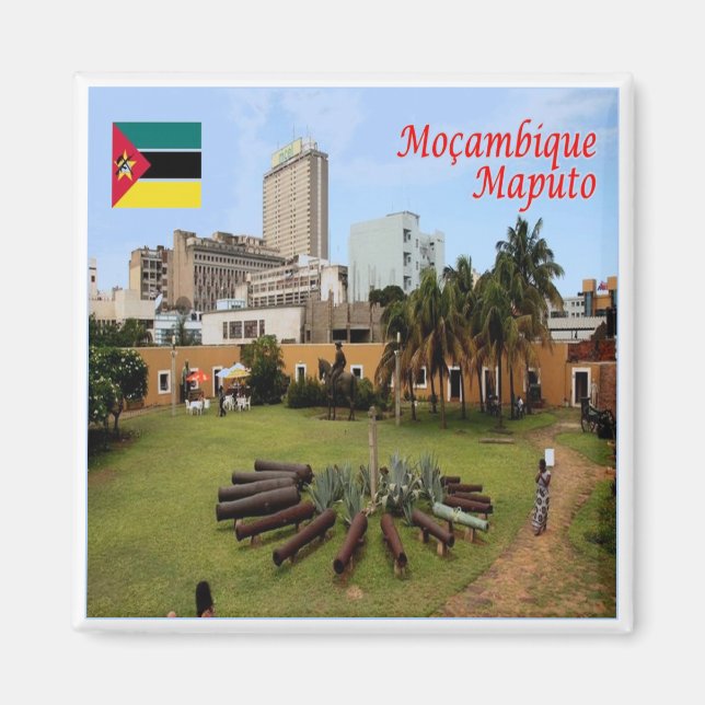 Aimant zMZ006 MAPUTO, Mozambique, Afrique, Frigo (Devant)