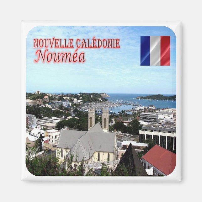 Aimant zNC004 NOUMEA, NOUVELLE-CALÉDONIE, Océanie, Fridge (Devant)