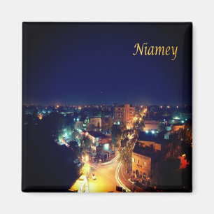 Aimant zNE003 NIAMEY par nuit, NIGER, Afrique, Réfrigérat