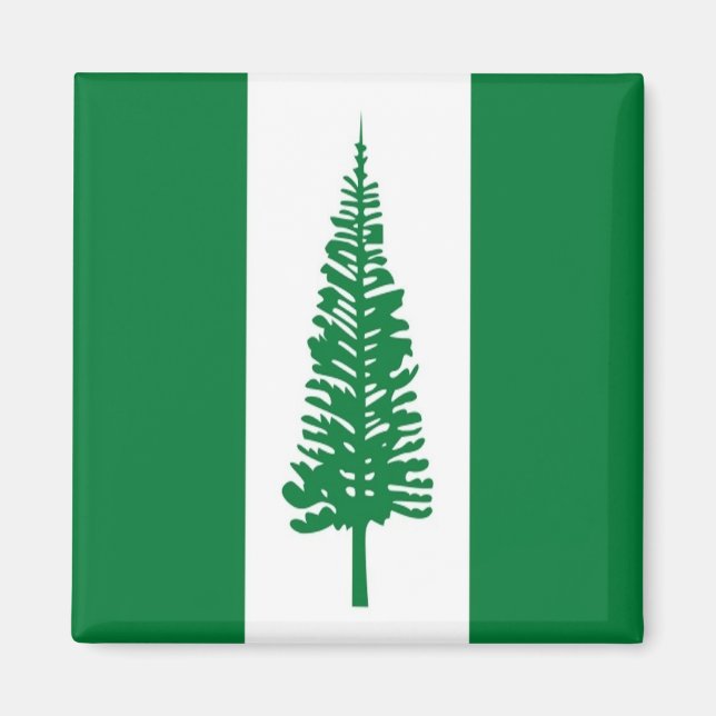 Aimant zNF001 NORFOLK ISLANDS DRAPEAU, Océanie, réfrigéra (Devant)