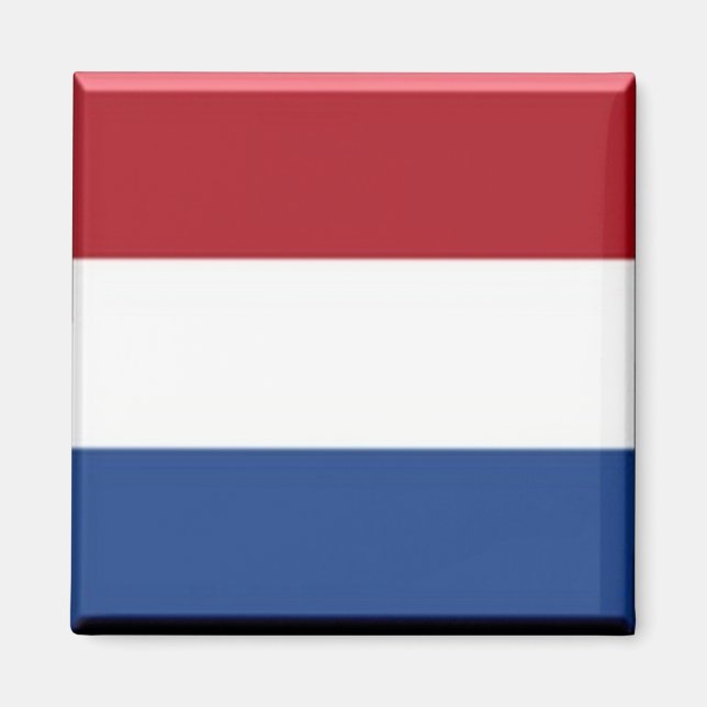 Aimant zNL001 DRAPEAU HOLLANDAIS, Pays-Bas, Hollande, Fri (Devant)