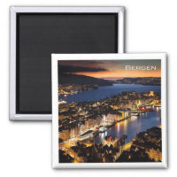 zNO014 BERGEN by Night, Norway, Europe, Fridge