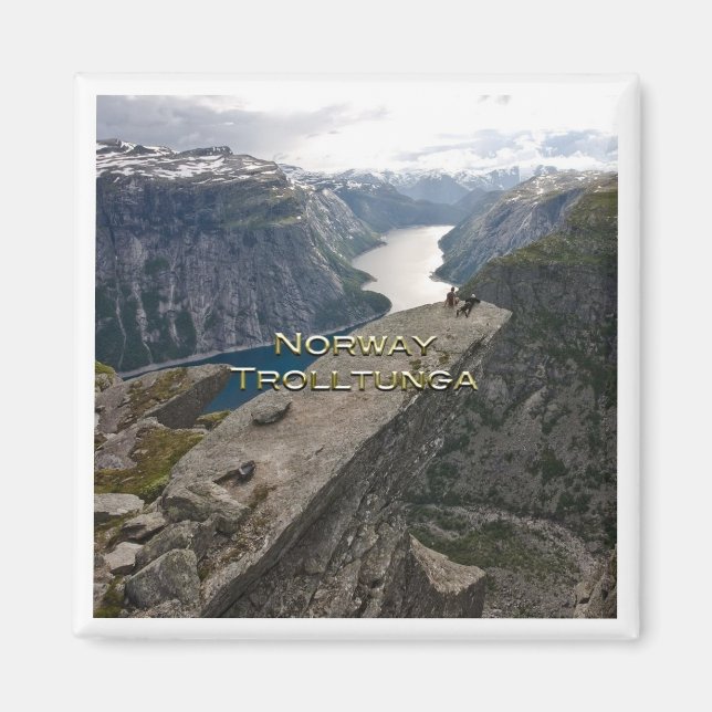 Aimant zNO083 TROLLTUNGA panorama, Norvège, Europe, Frigo (Devant)