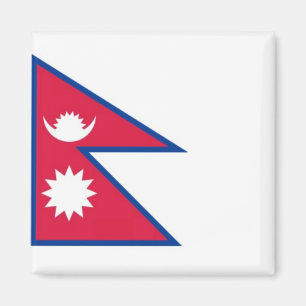 Aimant zNP001 Népal, DRAPEAU Népalais, réfrigérateur