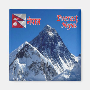Aimant zNP011 MOUNT EVEREST, Nepal, Asia, Fridge
