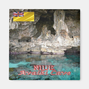 Aimant zNU004 NIUE, CAVE AVAIKI, Océanie, Réfrigérateur