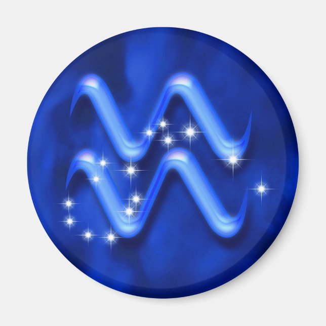 Aimant Zodiac sign Aquarius (Devant)