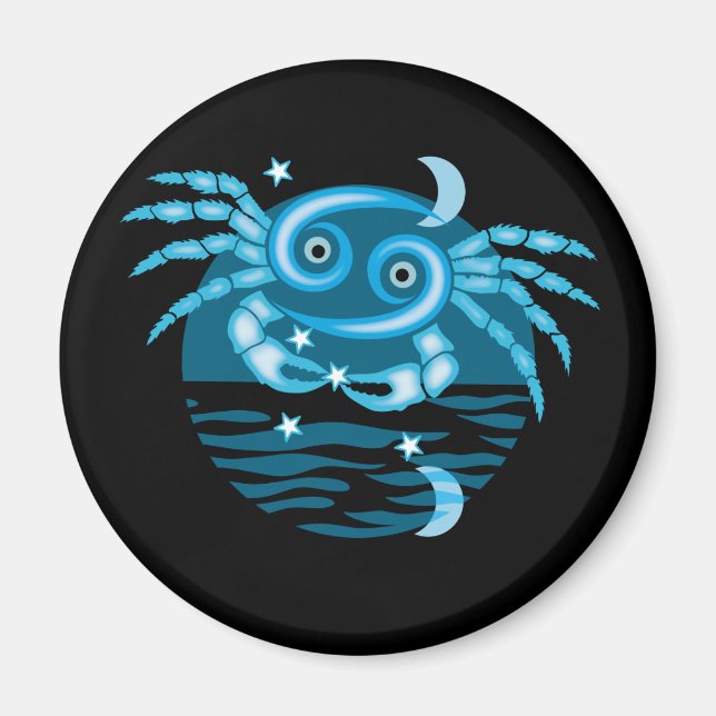 Aimant Zodiac Star Sign - Cancer (Devant)