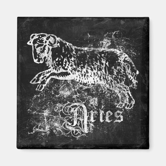 Aimant Zodiac Vintage Aries (Devant)