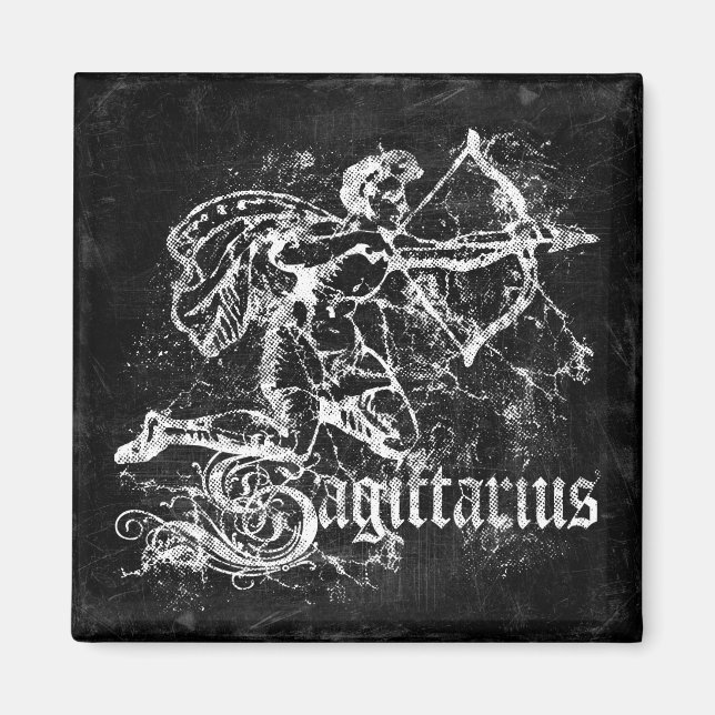 Aimant Zodiac Vintage Sagittaire (Devant)