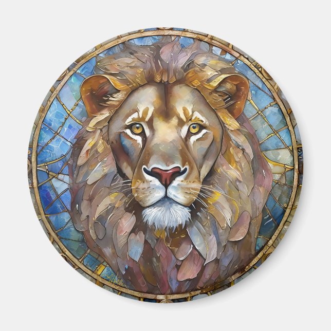 Aimant Zodiaque - Lion le Lion (Devant)