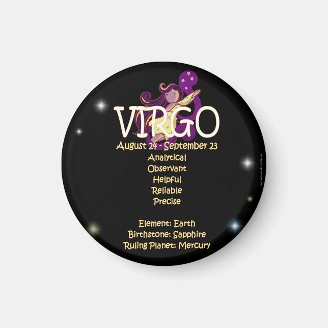 Aimant Zodiaque virgo (Devant)